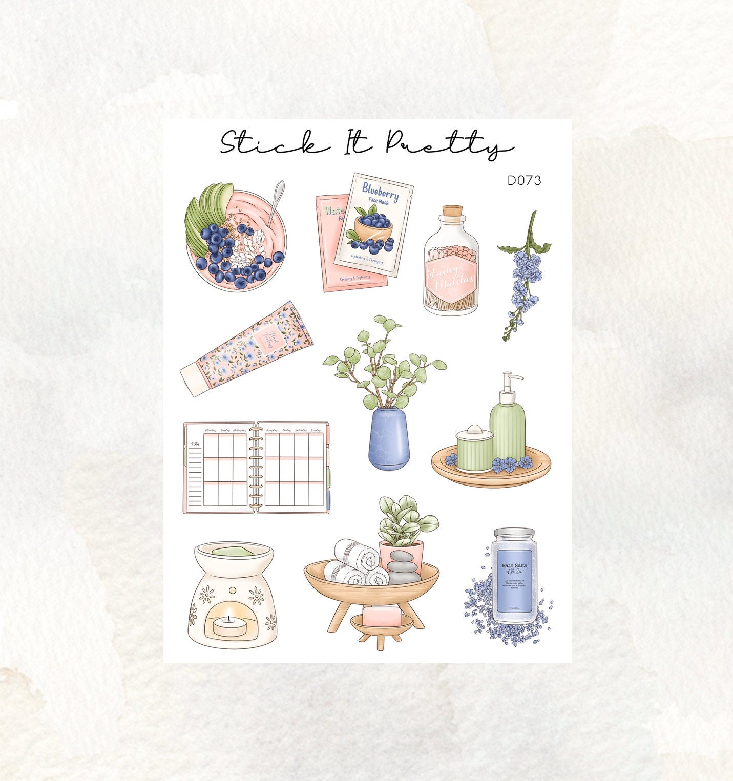 Relax and Unwind Decorative Planner Stickers