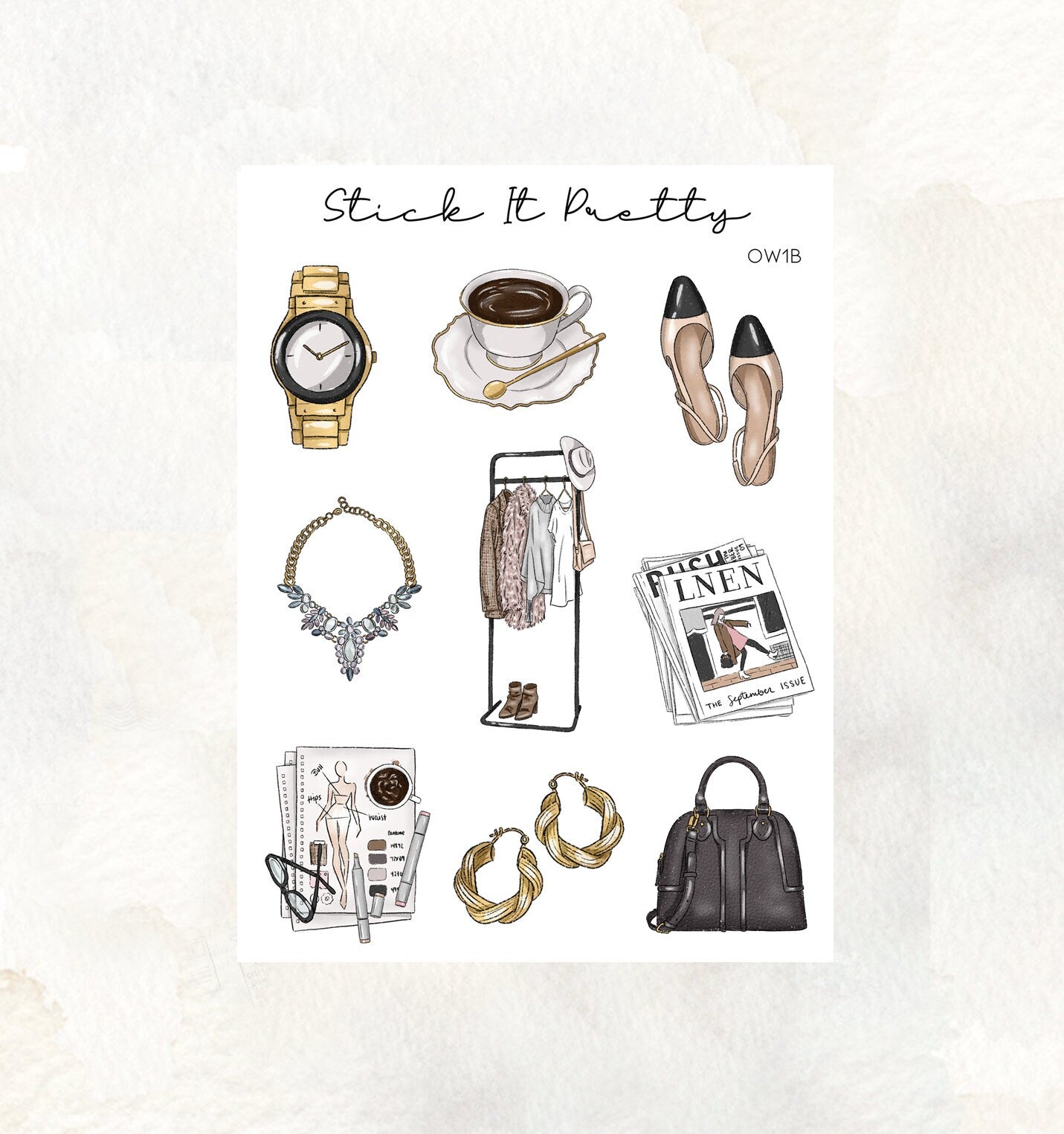 Catwalk Decorative Planner Stickers