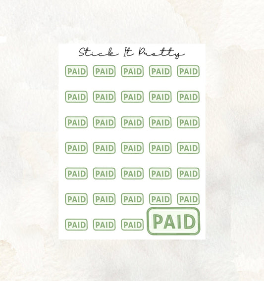 Paid Doodle Icon planner Stickers