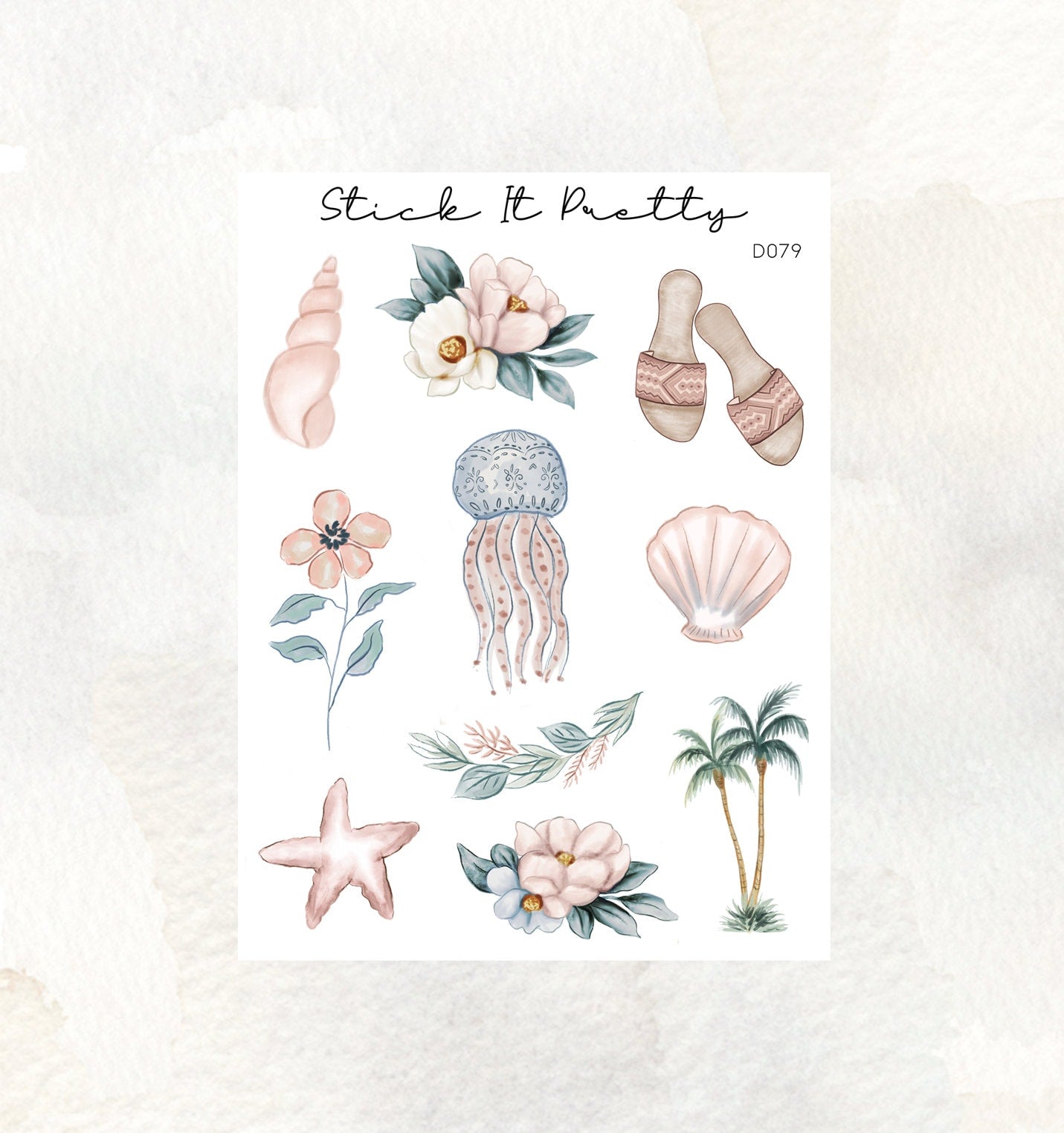 Serenity Decorative Planner Stickers