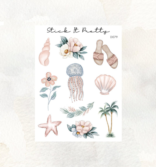 Serenity Decorative Planner Stickers