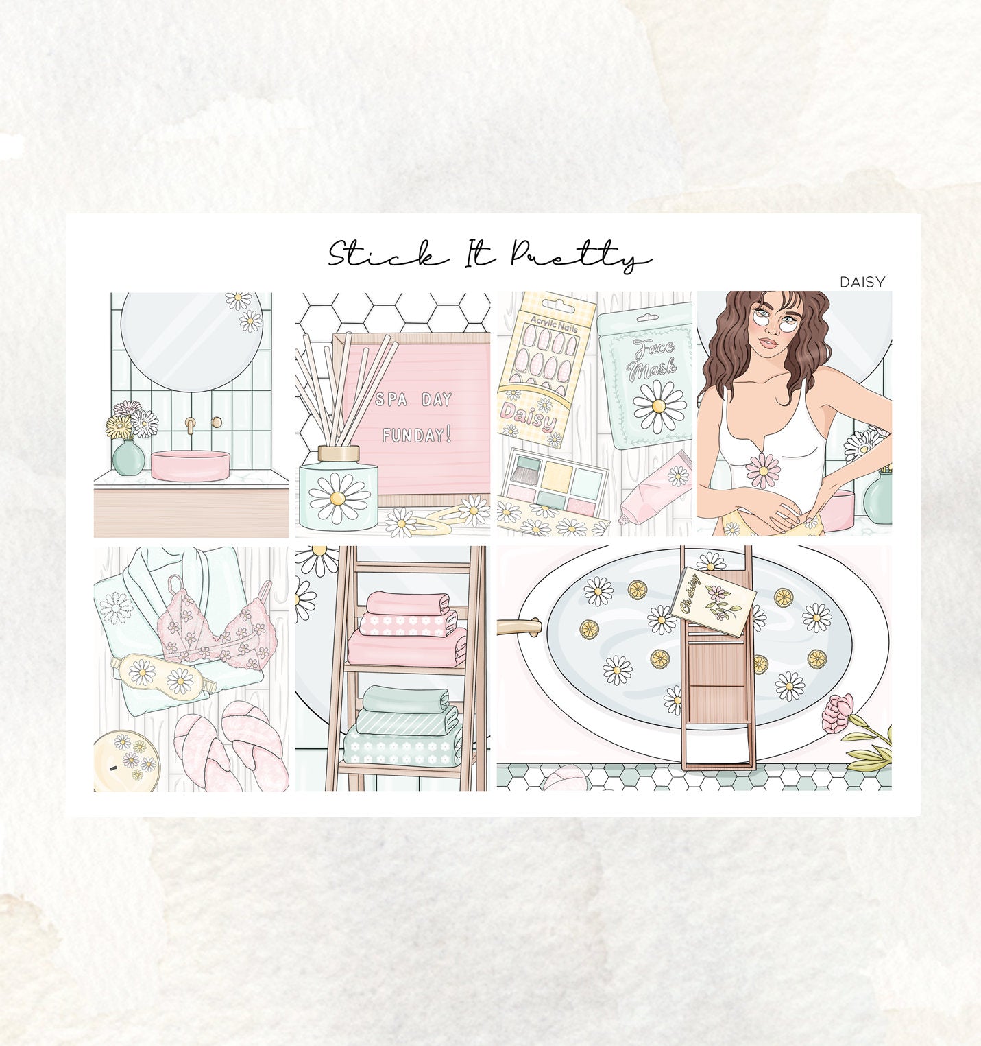 Daisy Weekly Planner Sticker Kit