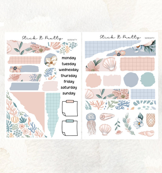 Serenity Journaling Planner Sticker Kit