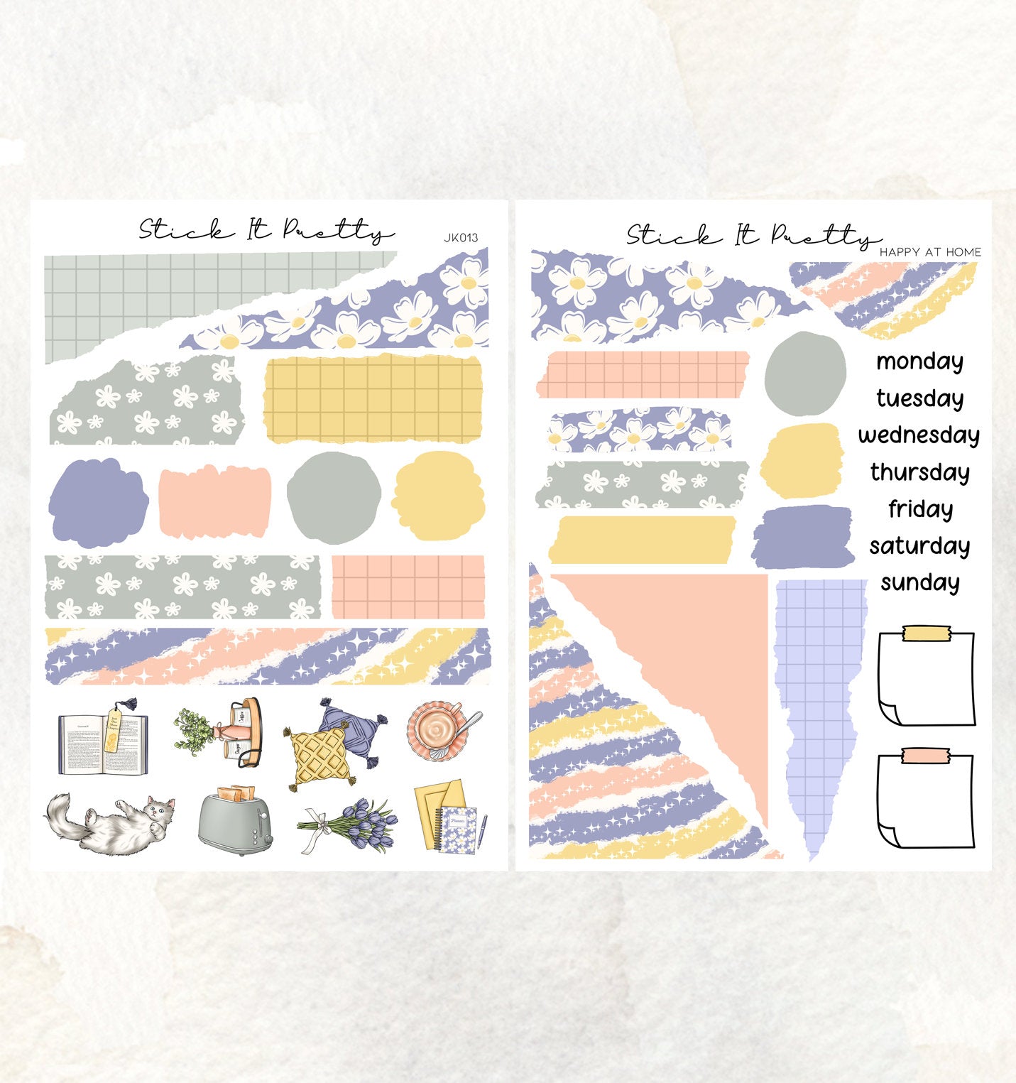 Happy at Home Journaling Planner Sticker Kit