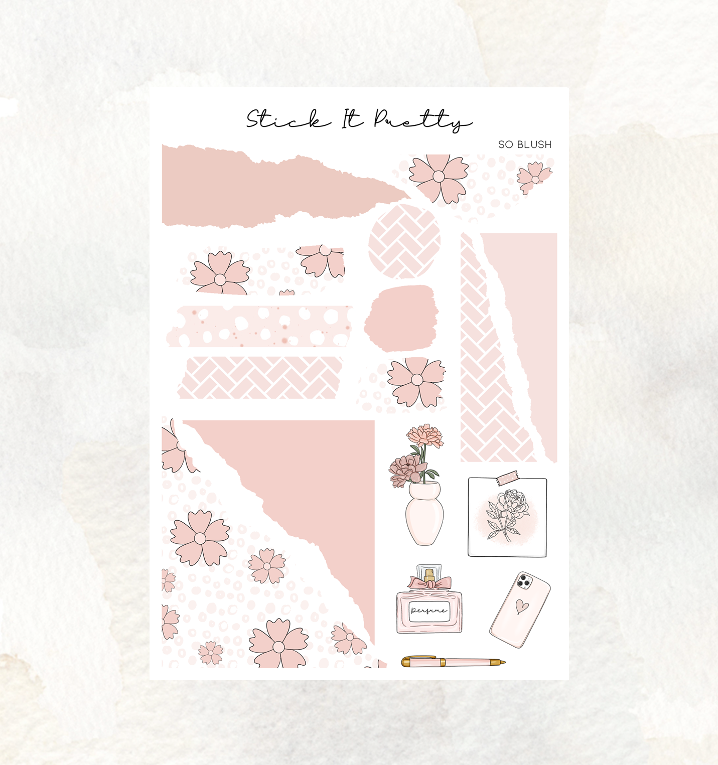 So Blush Journaling Sticker Kit