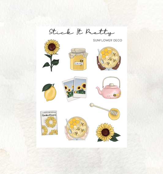 Sunflower Decorative Stickers