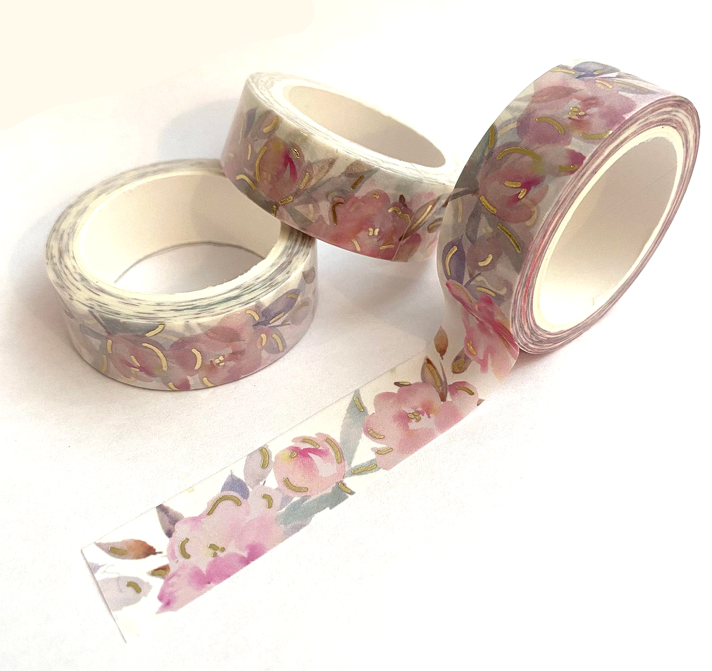 Delicate Blush Foiled Washi Tape