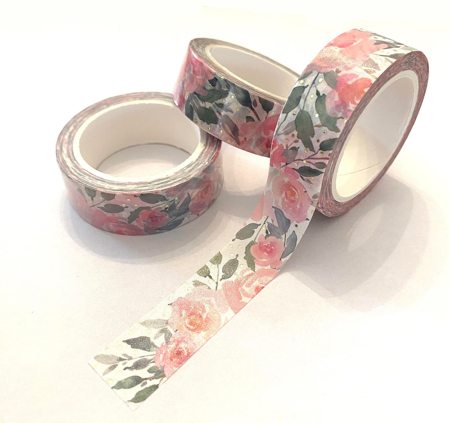 Rose Petal Foiled Washi Tape